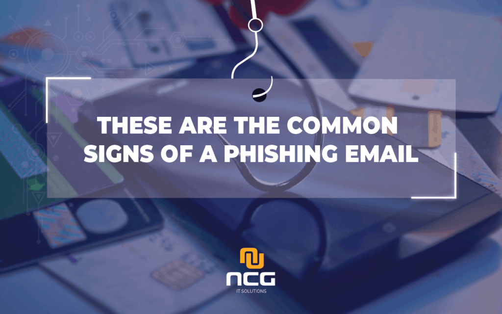 common signs of phishing email 